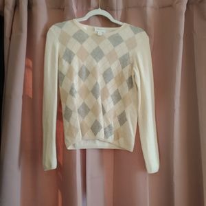 Charter Club Ivory Cashmere Sweater